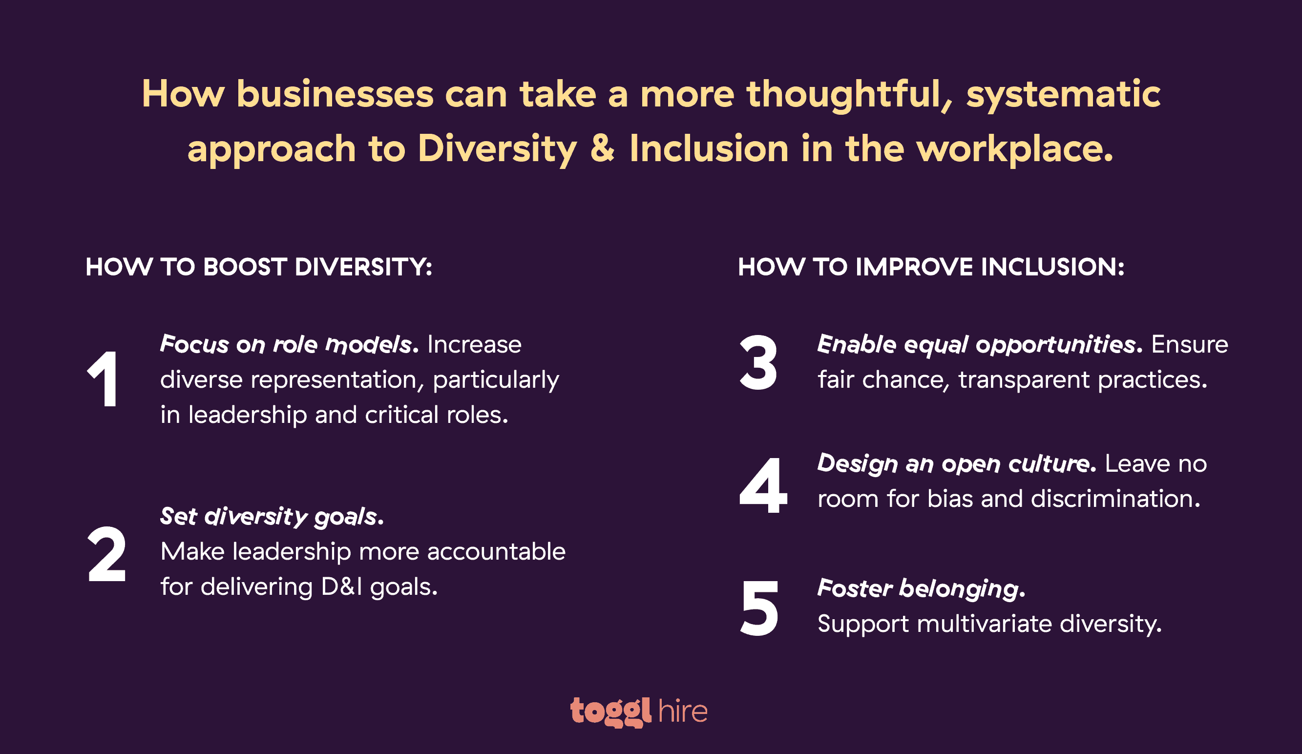 Tips for recruiters on how to improve diversity & inclusion in recruitment.
